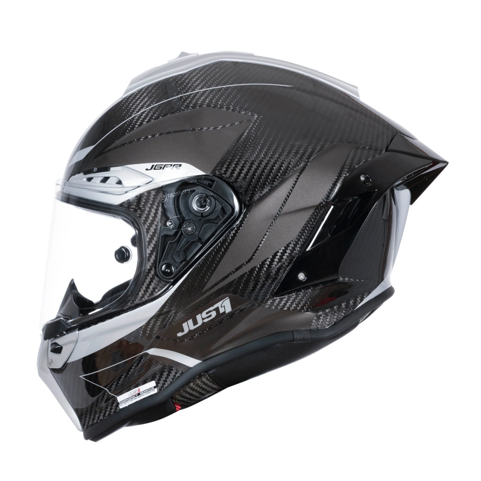 JUST1 J-GPR IMPULSE SILVER KARBON KASK