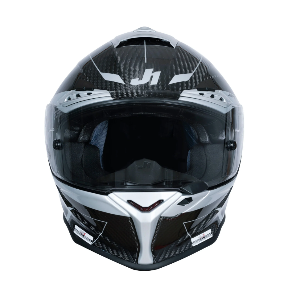 JUST1 J-GPR IMPULSE SILVER KARBON KASK