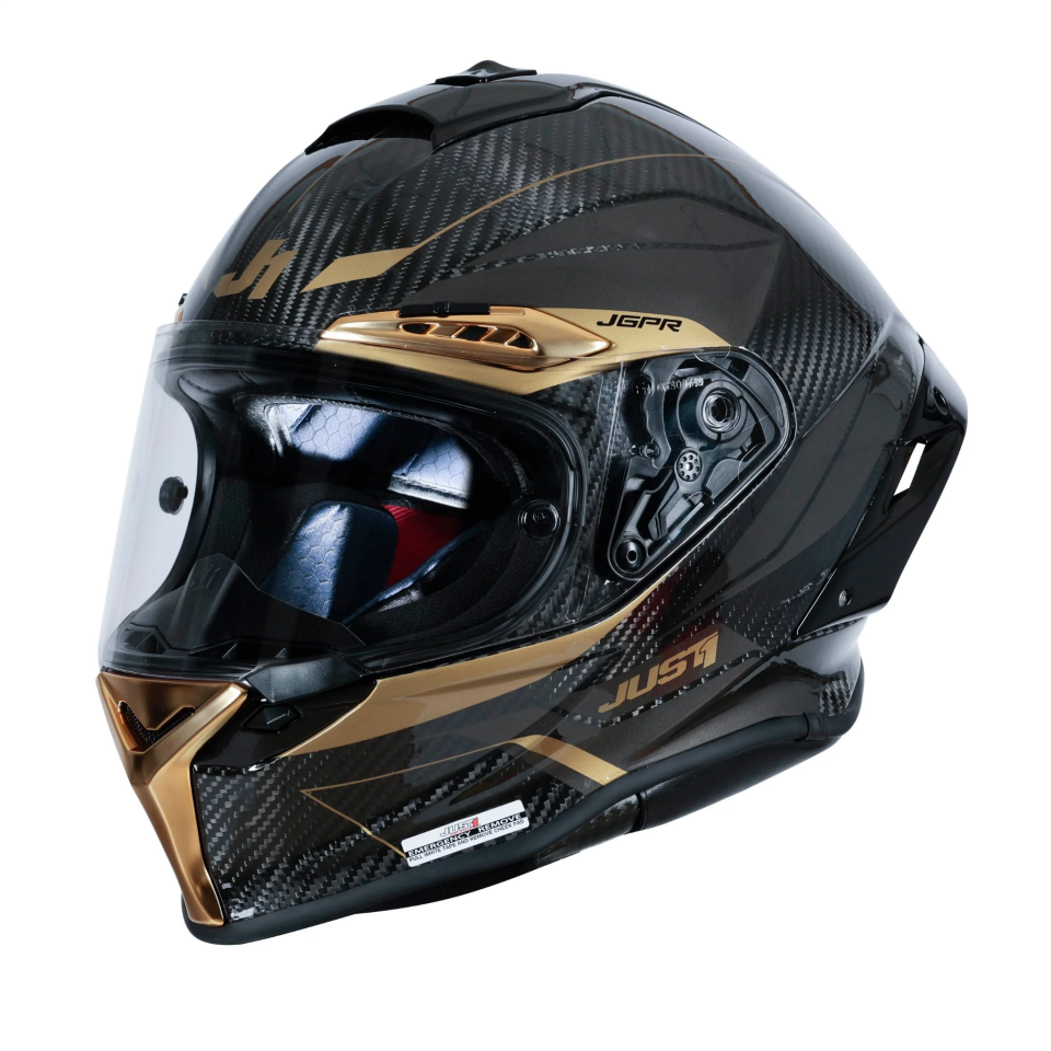 JUST1 J-GPR IMPULSE GOLD KARBON KASK