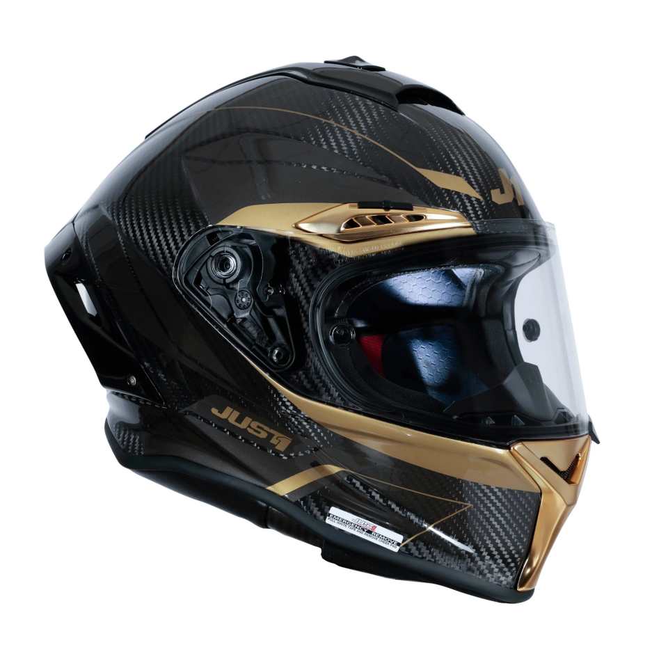 JUST1 J-GPR IMPULSE GOLD KARBON KASK
