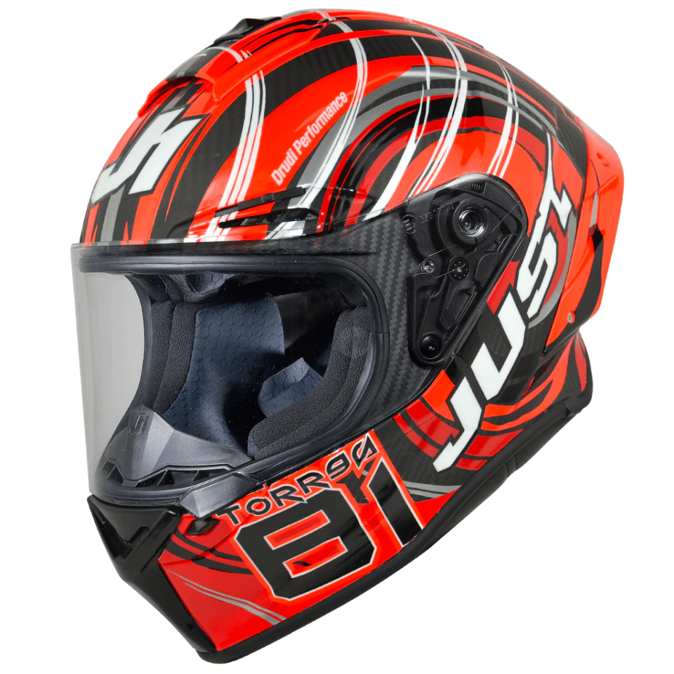 JUST1 J-GPR TORRES REPLİCA RED KARBON KASK