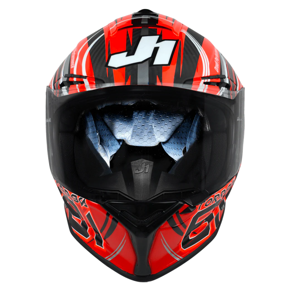 JUST1 J-GPR TORRES REPLİCA RED KARBON KASK