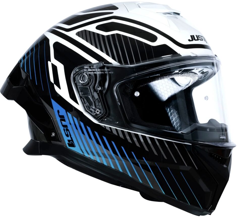 JUST1 J-STR TACTICAL BLUE WHİTE GLOSS KASK