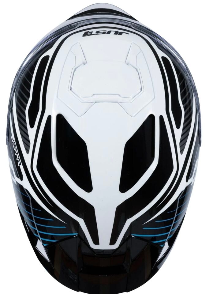 JUST1 J-STR TACTICAL BLUE WHİTE GLOSS KASK