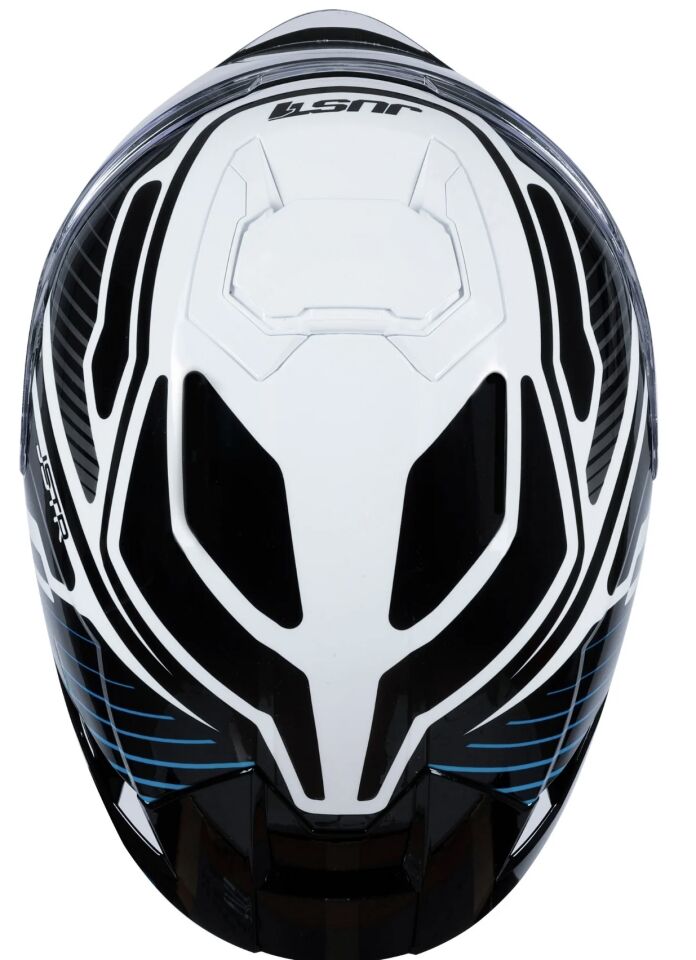 JUST1 J-STR TACTICAL BLUE WHİTE GLOSS KASK