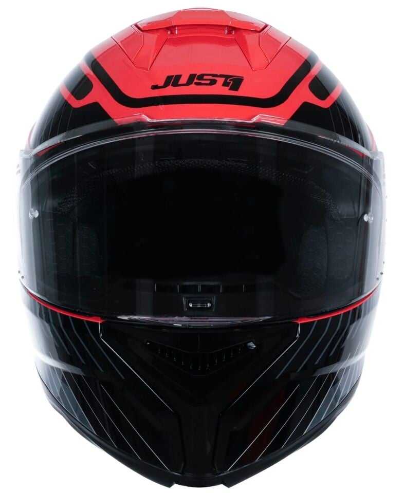 JUST1 J-STR TACTICAL SILVER RED KASK