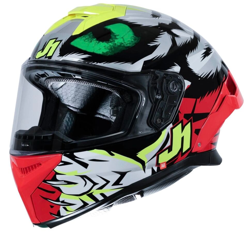 JUST1 J-STR DEMONIC RED YELLOW BLACK GLOSS KASK
