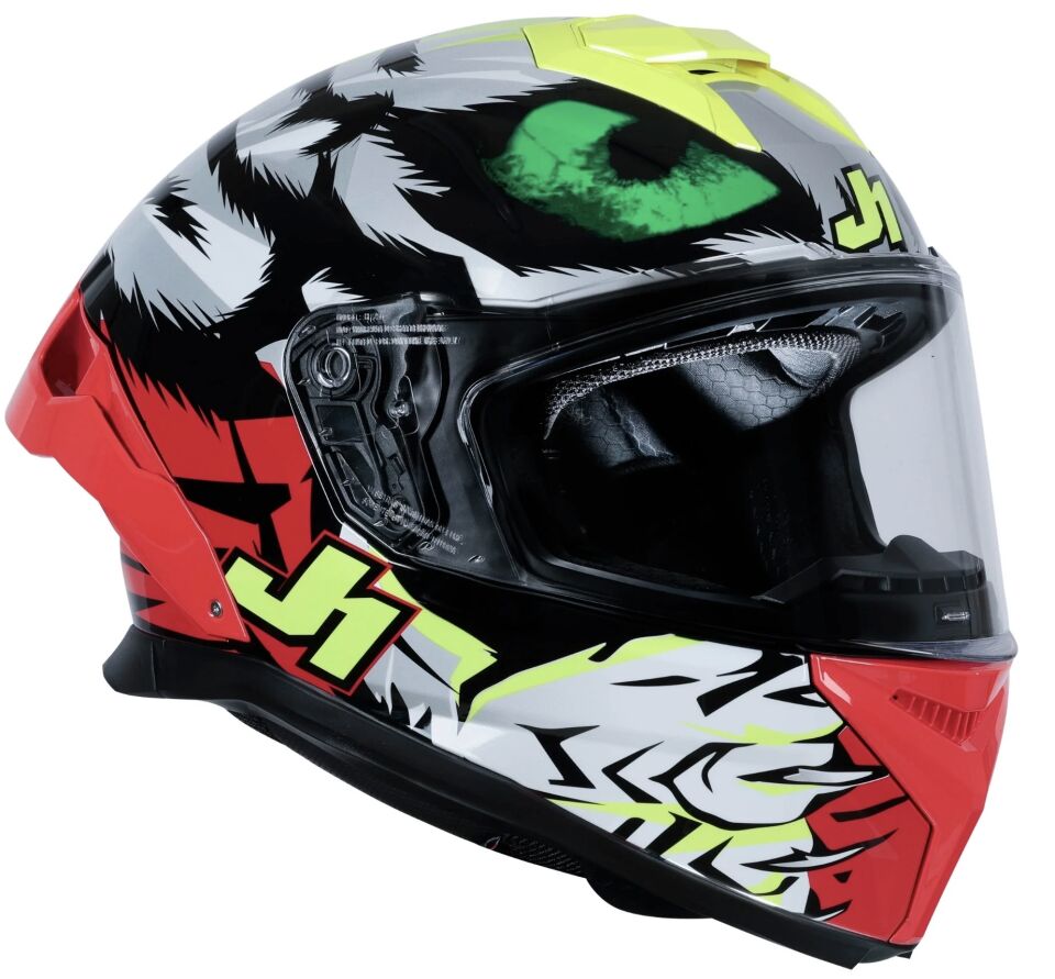 JUST1 J-STR DEMONIC RED YELLOW BLACK GLOSS KASK