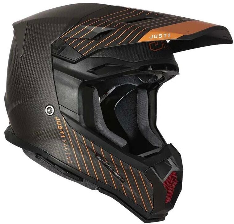 JUST1 J-22  10TH BRONZE BLACK WHİTE KARBON KASK