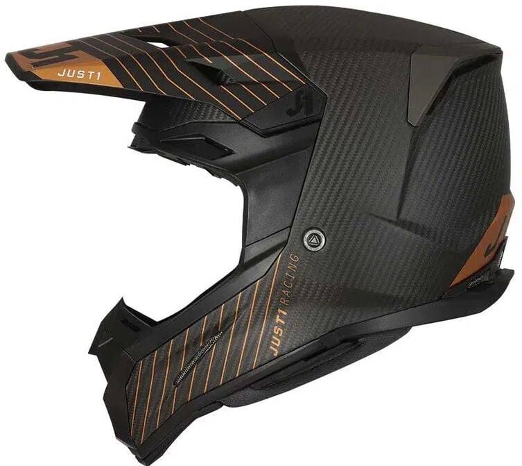 JUST1 J-22  10TH BRONZE BLACK WHİTE KARBON KASK