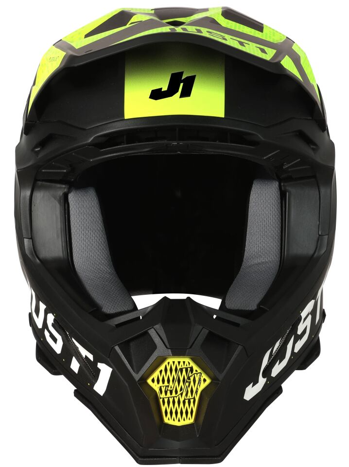 JUST1 J22 ADRENALİNE FLUO YELLOW KARBON KASK