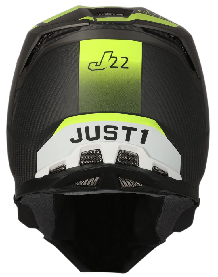 JUST1 J22 ADRENALİNE FLUO YELLOW KARBON KASK