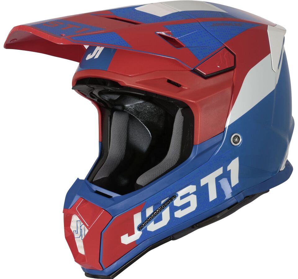 JUST1 J22 ADRENALİNE RED BLUE KARBON KASK