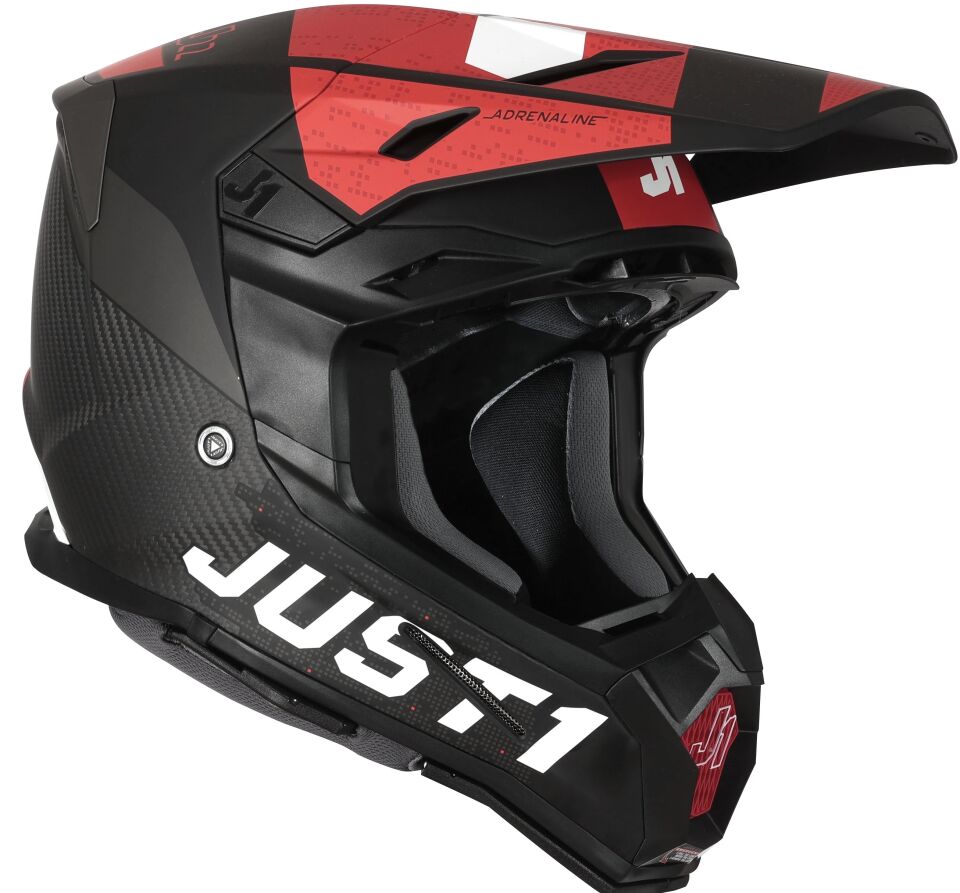 JUST1 J22 ADRENALİNE RED KARBON KASK