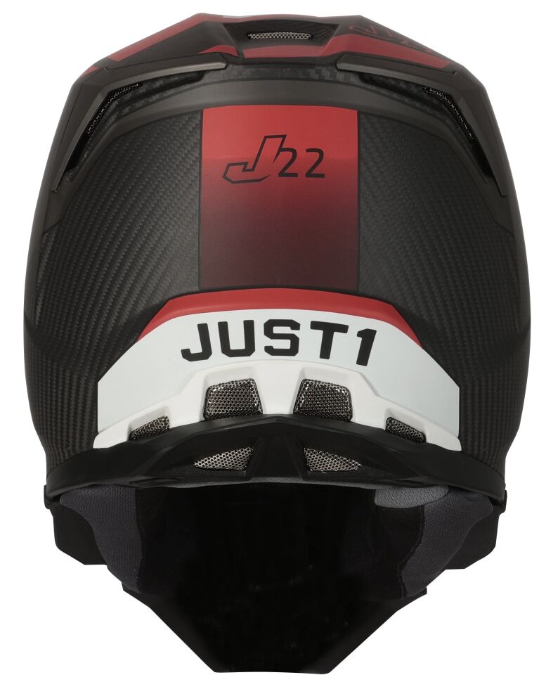 JUST1 J22 ADRENALİNE RED KARBON KASK