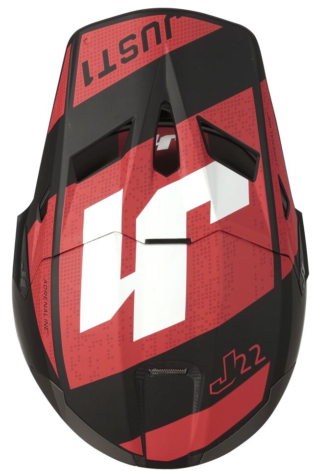 JUST1 J22 ADRENALİNE RED KARBON KASK