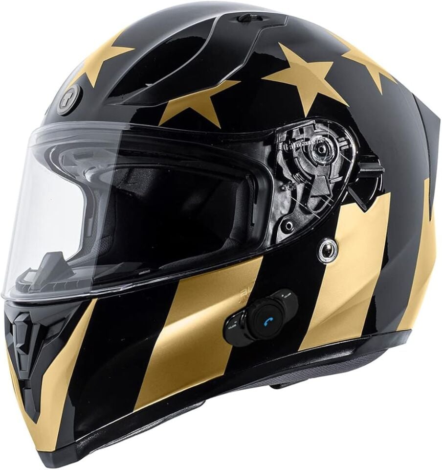 TORC T-15 STAY GOLD İNTERKOMLU KASK