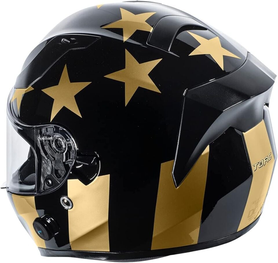 TORC T-15 STAY GOLD İNTERKOMLU KASK