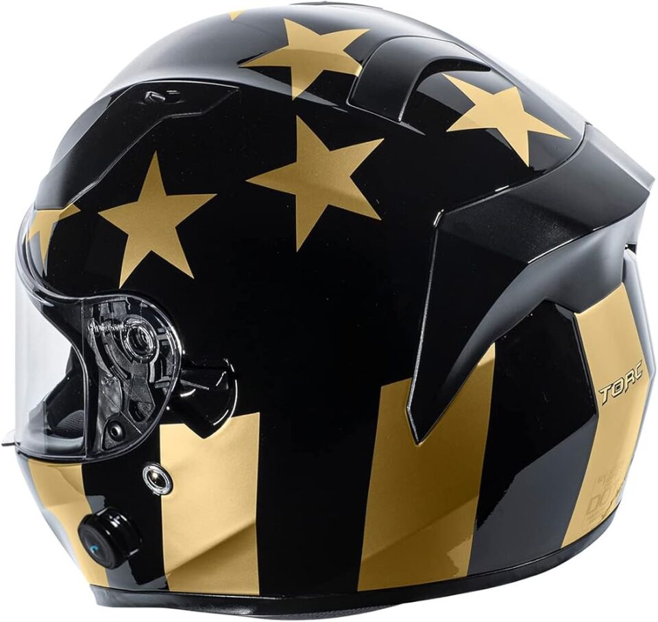 TORC T-15 STAY GOLD İNTERKOMLU KASK
