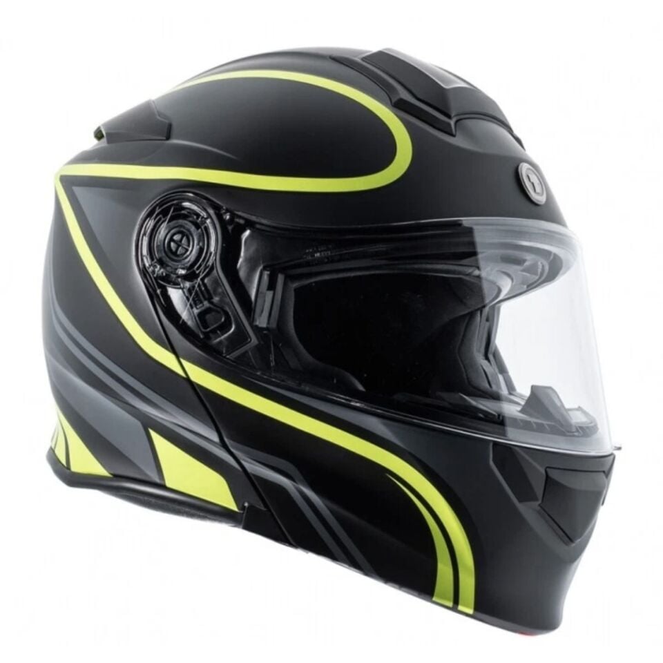 TORC T-28 VAPOR NEON YEŞİL ÇENE AÇILIR KASK
