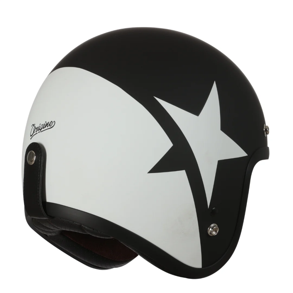 ORİGİNE PRİMO STAR WHİTE BLACK KASK