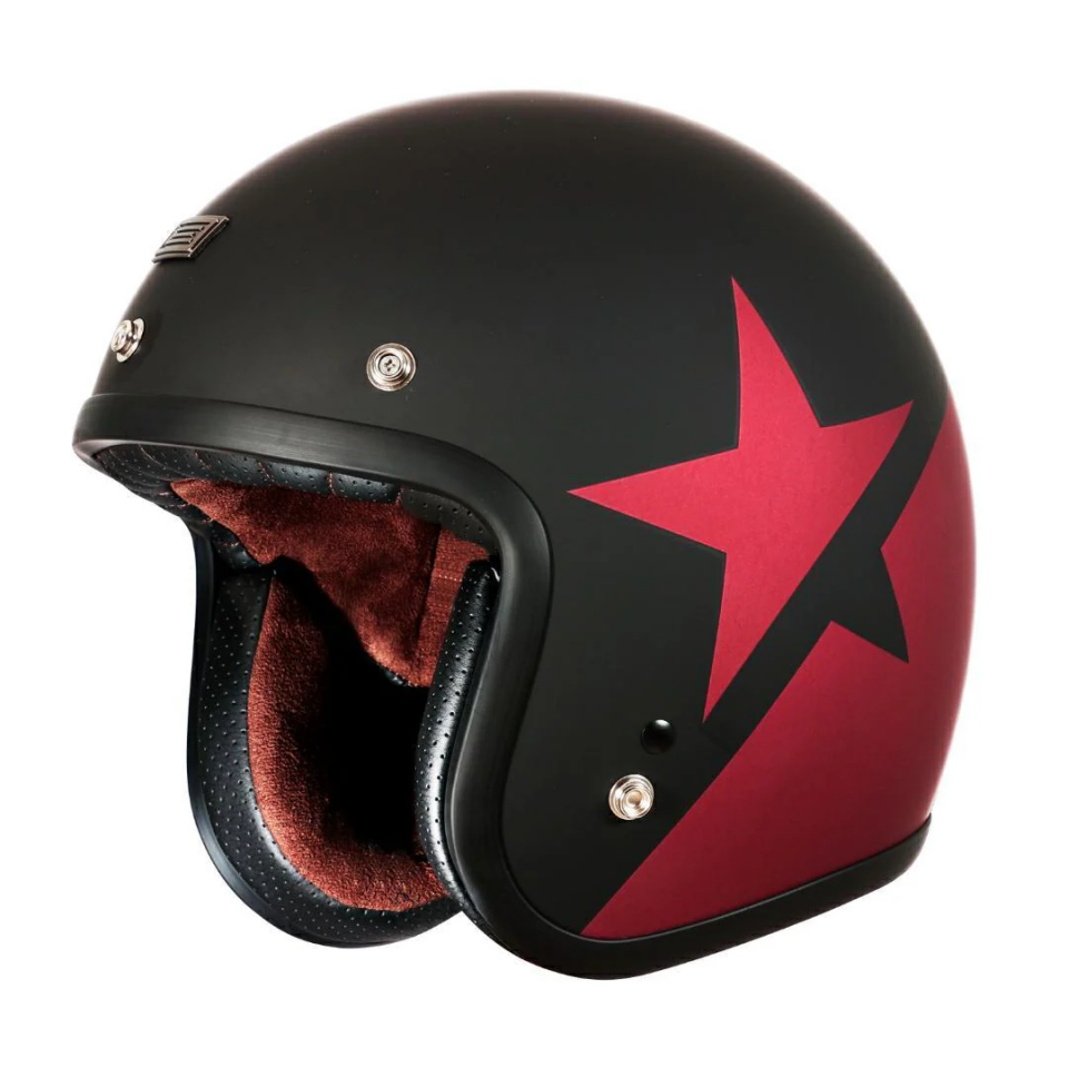 ORİGİNE PRİMO STAR RED BLACK MATT KASK