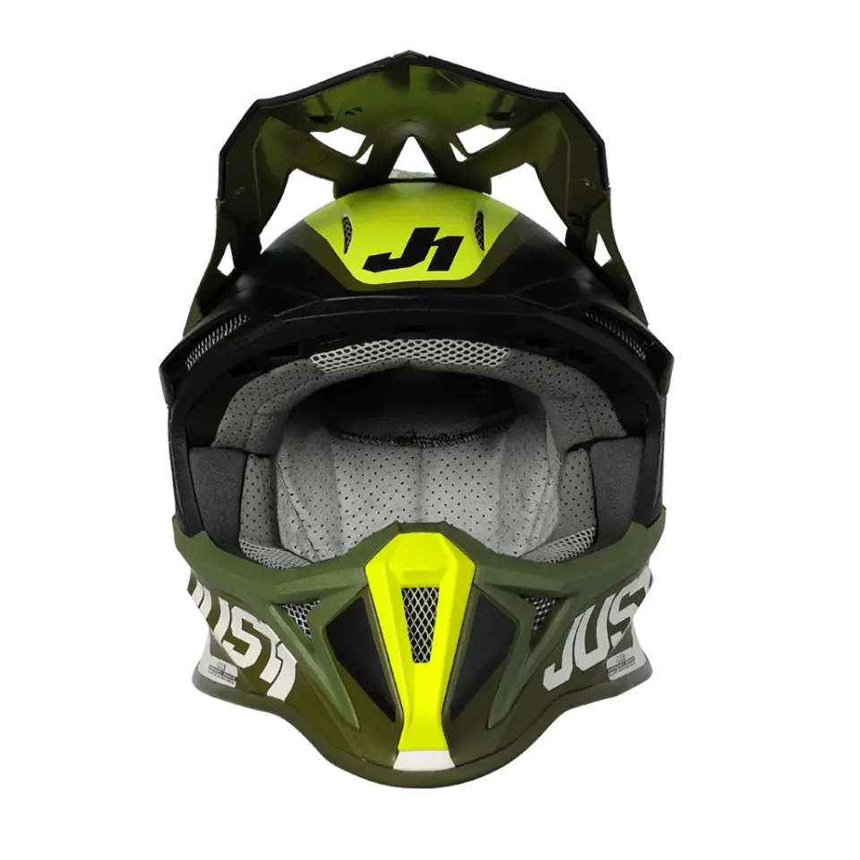 JUST1 J18 MİPS PULSAR ARMY GREEN BLACK MATT FİBERGLAS KASK