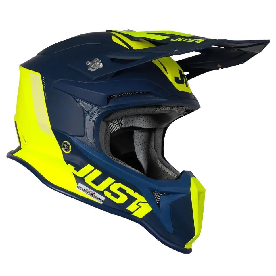 JUST1 J18 MİPS PULSAR FLUO YELLOW BLUE FİBERGLAS KASK