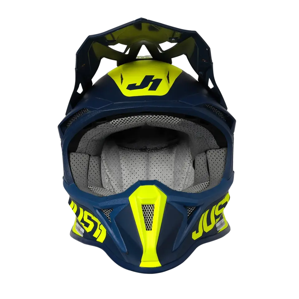 JUST1 J18 MİPS PULSAR FLUO YELLOW BLUE FİBERGLAS KASK