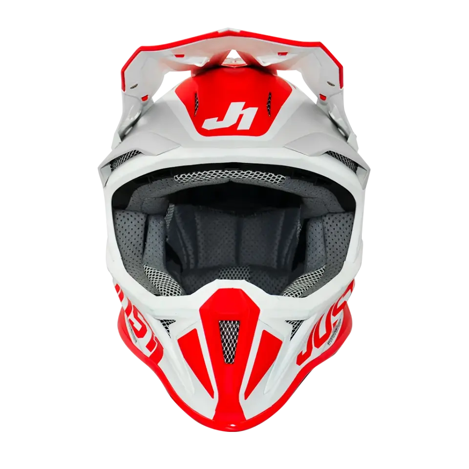 JUST1 J18 MİPS PULSAR RED WHİTE MAT FİBERGLAS KASK