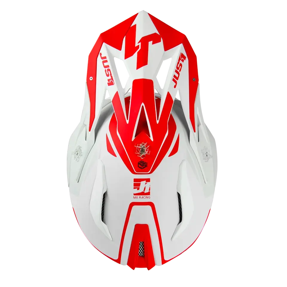 JUST1 J18 MİPS PULSAR RED WHİTE MAT FİBERGLAS KASK