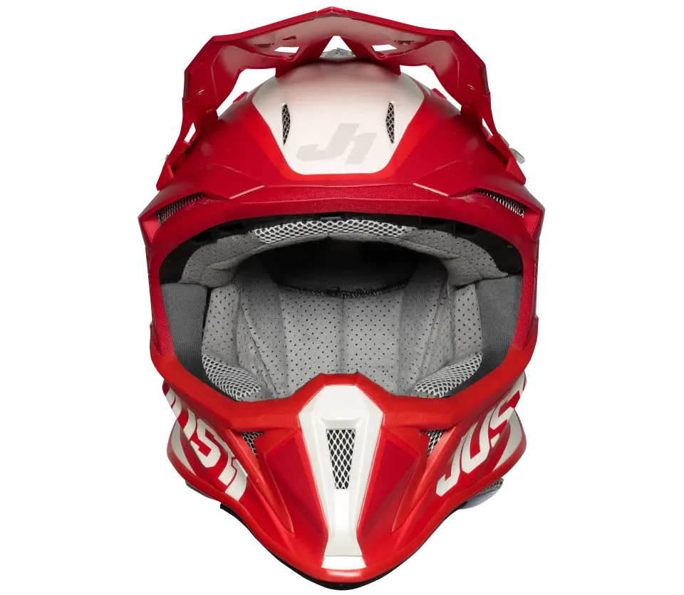 JUST1 J18 MİPS PULSAR RED WHİTE MAT FİBERGLAS KASK