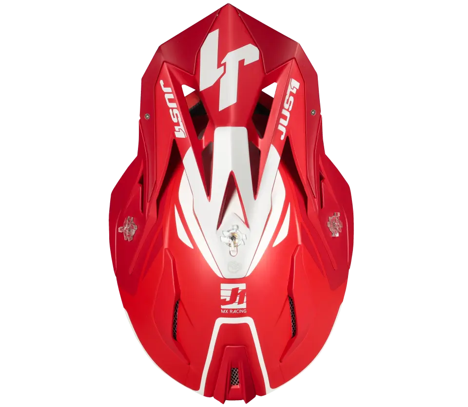 JUST1 J18 MİPS PULSAR RED WHİTE MAT FİBERGLAS KASK