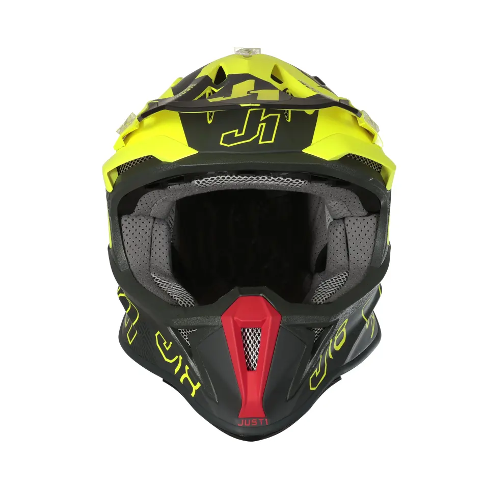 JUST1 J18 MİPS VERTİGO RED GREY FLUO YELLOW FİBERGLAS KASK