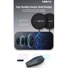 ASMAX F1 PRO BLUETOOTH İLETİŞİM SİSTEMİ TEKLİ PAKET