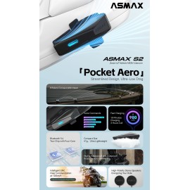 ASMAX S2 Bluetooth İletişim Sistemi Tekli Set
