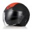 TORC H-595 MAT KIRMIZI SİYAH KASK