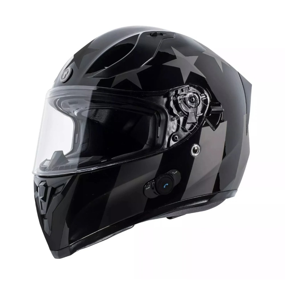 TORC T-15 MIDNIGHT İNTERKOM KASK