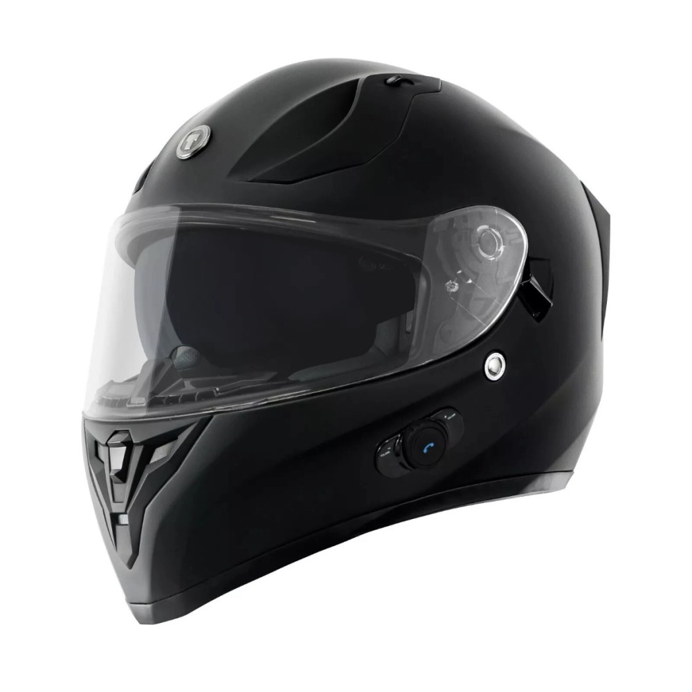 TORC T-15 MAT SİYAH İNTERKOMLU KASK 