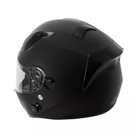 TORC T-15 MAT SİYAH İNTERKOMLU KASK 